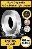 60 Kg Çift Taraflı Ekstra Güçlü Çok Amaçlı Tamir Silikon Bant Dış Mekan Montaj Bandı 18 Mm X 1,5 Mt