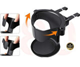 Citroen C3 2010-2011-2012-2013-2014-2015-2016 Oto Bardak Tutucu Havalandırmalı – Kaymaz Pedli, ABS Gövdeli, Geniş Uyumluluk,İçecek Tutucu, 93x73x86mm