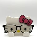 Hello Kitty Temalı 3D Baskı Gözlük Standı Snap Fit Tasarım