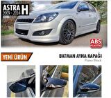 Opel Astra H FL Makyajlı 2010-2013 Batman Yarasa Ayna Kapağı Piano Black ABS Plastik
