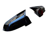 BMW F10 LCI 2013-2016 Makyajlı Kasa Batman Yarasa Ayna Kapağı Piano Black ABS Plastik