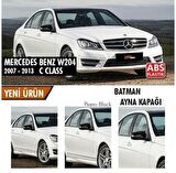 Mercedes Benz W204 2007-2014 Batman Yarasa Ayna Kapağı Piano Black ABS Plastik