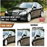 Mercedes Benz W221 2010-2013 Batman Yarasa Ayna Kapağı Piano Black ABS Plastik