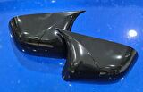Dacia Duster 2009-2012 Makyajsız Batman Yarasa Ayna Kapağı Piano Black ABS Plastik