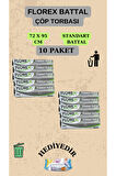 Florex Standart Battal Boy (72X95CM) Çöp Poşeti X 10 Rulo 100 Adet