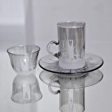 ÇAY SETİ LÜSTER KUMLAMA MIRRALI GÜMÜS