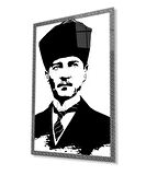 Atatürk Cam Tablo 4 mm Dayanıklı Temperli Cam