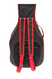 Özel Tasarım Valler Uyumlu Akustik Gitar Kılıfı Gri Taşıma Çantası Gigbag Softcase + Ahşap Pena