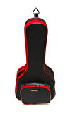 Özel Tasarım Valler Uyumlu Akustik Gitar Kılıfı Gri Taşıma Çantası Gigbag Softcase + Ahşap Pena