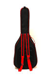 Özel Tasarım Valler Uyumlu Akustik Gitar Kılıfı Gri Taşıma Çantası Gigbag Softcase + Ahşap Pena