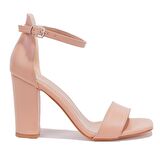 Dagoster DZA07-92823410 Nut Tek Bantlı Klasik Topuklu Kadın Ayakkabı