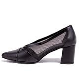 Dagoster DZA07-2682009 Siyah Klasik Topuklu Kadın Ayakkabı