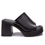 Dagoster DZA07-890201BB Siyah Spor Topuklu Kadın Terlik