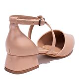 Dagoster DZA07-928700BB Nut Klasik Topuklu Kadın Ayakkabı