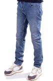 Twister Panama 727B Mavi Düşük Bel Dar Paça Erkek Jeans Pantolon