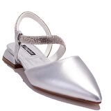 Dagoster DZA07-36503811BB Gümüş Klasik Topuklu Kadın Ayakkabı