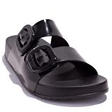 Igor S10334BB Habana Brillo Siyah Rugan Ortopedik Günlük Kadın Terlik