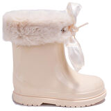İgor W10258BB Bimbi Soft Bej Ortopedik Kız Çocuk Yağmur Çizme