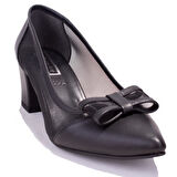 Dagoster DZA07-2681923BB Siyah Klasik Topuklu Kadın Ayakkabı