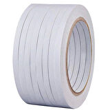 Çift Taraflı Beyaz Elle Kopan Şeffaf Bant 100 metre uzunlukta (20 mm-2 cm) eninde