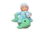  Decotown Hediyelik Sevimli Mavi Bebek Biblo Polyester Süs Eşyası
