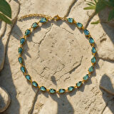 Gümüş Mistik Topaz Bileklik – Blue Verge