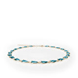 Gümüş Mistik Topaz Bileklik – Blue Verge