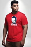 Breaking Bad Kırmızı Büyük Beden Erkek Kadın Unisex Basic Ön Baskılı Tişört