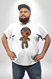 Voofoo Bebeği Doll Doldurulmuş Bebek Beyaz Büyük Beden Kadın Erkek Ünisex  Basic Ön Baskılı Tişört