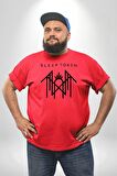 Sleep Token  Kırmızı Büyük Beden Erkek Kadın Unisex Basic Ön Baskılı Tişört