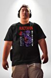 Kasuki Bakugo Anime  Siyah Büyük Beden Erkek Kadın Unisex Basic Ön Baskılı Tişört