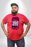 Toni Toni Chopper One Piece Anime Kırmızı Büyük Beden Erkek Kadın Unisex Basic Ön Baskılı Tişört