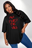 Pink Floyd The Wall Siyah Büyük Beden Erkek Kadın Unisex Basic Ön Baskılı Tişört
