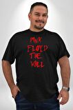 Pink Floyd The Wall Siyah Büyük Beden Erkek Kadın Unisex Basic Ön Baskılı Tişört