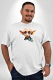 Dobby Elf Harry Potter Sulu Boya Beyaz Büyük Beden Kadın Erkek Ünisex  Basic Ön Baskılı Tişört