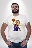 Toronto Raptors Basketbol  Beyaz Büyük Beden Kadın Erkek Ünisex  Basic Ön Baskılı Tişört