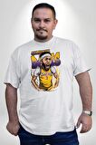 Anthony Davis Basketbol Lakers Beyaz Büyük Beden Kadın Erkek Ünisex  Basic Ön Baskılı Tişört