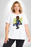 Draymond Green Basketbol Golden State  Beyaz Büyük Beden Kadın Erkek Ünisex  Basic Ön Baskılı Tişört