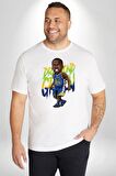Draymond Green Basketbol Golden State  Beyaz Büyük Beden Kadın Erkek Ünisex  Basic Ön Baskılı Tişört