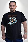 Porsche 917K Martini Siyah Büyük Beden Erkek Kadın Unisex Basic Ön Baskılı Tişört