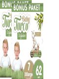 Baby Turco Doğadan 7 Numara XX Large 2x62'li Bel Bantlı Bez