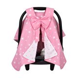 Sevi Bebe Fiyonklu Ana Kucağı Örtüsü Pembe Yıldız