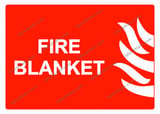 FİRE BLANKET Uyarı Levhası