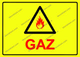 Gaz Uyarı Levhası