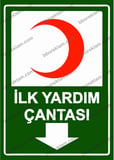 İlk Yardım Çantası Uyarı Levhası