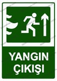 Yangın Çıkışı Uyarı Levhası