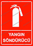 Yangın Söndürücü Uyarı Levhası