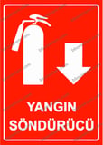Yangın Söndürücü Uyarı Levhası