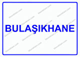 Bulaşıkhane Uyarı Levhası