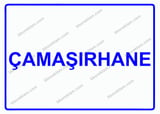 Çamaşırhane Uyarı Levhası